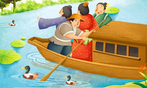 成语故事: 刻舟求剑 Cut the Boat to Find the Lost Sword